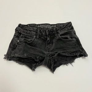 Black Jean Shorts